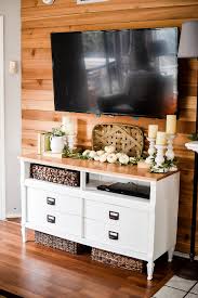 how to turn a dresser into a tv stand