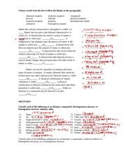 A pure substance is a form of matter that has a constant composition and properties that are constant throughout the sample. Composition Of Matter Worksheet Answers Worksheet List