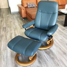 Amazon's choice for ekornes stressless recliner. Stressless Consul Recliner Chair And Ottoman Batick Atlantic Blue Leather By Ekornes Stressless Consul Batick Atlantic Blue Leather Chairs Recliners