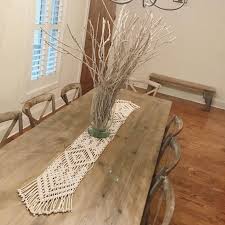 Macrame Table Runner Etsy Macrame Table Runner Macrame Decor Table