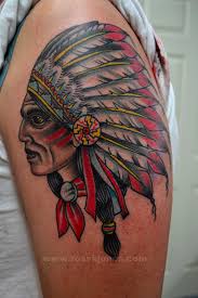 Indian skull tattoos are a trailblazing phenomenon! Indian Chief Tattoos