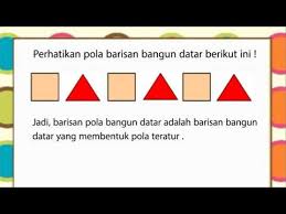 ½ x diagonal₁ x diagonal₂. Matematika Bangun Datar Kelas 2 Sd Menentukan Pola Barisan Bangun Datar Youtube