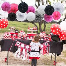 Remember to add your own personal touch and pay attention to the details. Buy Pink White Black Hanging Paper Party Decorations Round Paper Fans Set Paper Pom Poms Flowers For Minnie Mouse Theme Birthday Zebra Themed Baby Shower Online In Vietnam B07vx63qwt