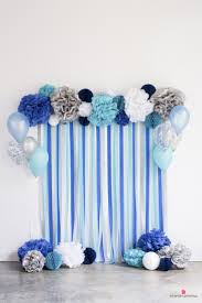 Simple Background Decoration For Birthday Party At Home Blue Birthday Party Ideas Blue Birthday Parties Birthday Party Decorations Birthday Decorations