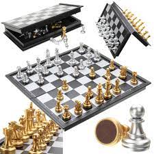 Gold and silver chess set. Buy 25x25 Magnetic Chess Set Silver And Gold Pieces Classic Chess Foldable Magnetic Board Game At Affordable Prices Price 19 Usd Free Shipping Real Reviews With Photos Joom