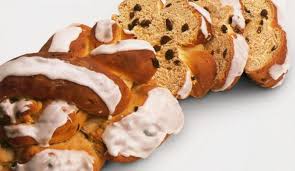 This delicious cherry filled candy cane braided bread is drizzled with a sweet vanilla icing! Sweet Braided Almond Bread