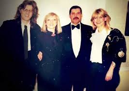 Brian may with his wife anita dobson and roger taylor with debbie leng at a charity concert of 'tommy' at the royal albert hall, london on 31 october 1989 (photo © alan davidson). Freddie Mercury Official Photo Queen Freddie Mercury Freddie Mercury Mary Austin