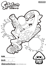 In the game, two teams of four fighters fight against each other. Here S A Splatoon Coloring Page To Give You A Break From Turf War Splatoon