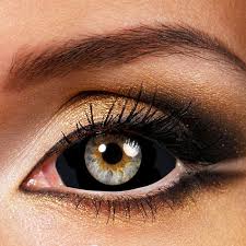 Image result for black sclera contacts