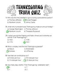 Get the latest news and education delivered to your inb. Fun Thanksgiving Trivia Quiz And Key By Daveycreates Tpt