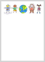 Briefpapier Kinder Der Welt Kreativzauber