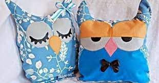 Kerajinan Tangan Dari Barang Bekas Bantal Owl Kain Perca Kain Perca Kain Bantal