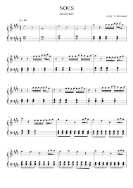 Julien doré a été l'un des premiers artistes à interpréter sa chanson, sur la scène. Nous De Julien Dore Sheet Music For Piano Solo Musescore Com