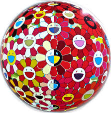 Plush flowerball 400mm by takashi murakami shop. Flower Ball 3d Red By Takashi Murakami Guy Hepner Art Gallery Prints For Sale Chelsea New York City