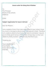 It is unfortunate that i cannot be there __(example: Leave Letter For School How To Write A Leave Application For School Format And Rules A Plus Topper