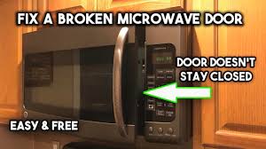 repair a broken microwave door latch