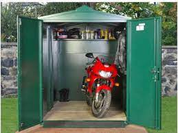 Asgard Motorcycle Storage Shed The Secure Asgard Centurion Motorcycle Storage Garage Is An Excellent Secure All Round Galvanized Secure M Garaj Motosikletler