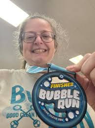 Back at fun runs and I'm sure once I can walk again I will want to do  another one lol. I walk vs run. Wore my first ever 5k shirt from 15