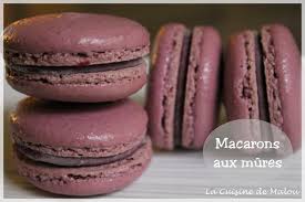 Macarons Aux Mures Et Chocolat Blanc La Cuisine De Malou Chocolat Blanc Macaron Chocolat