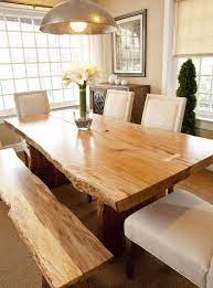 Natural finish kitchen & dining room tables : 24 Stunning Natural Wooden Table Designs You Can Add To Your Collection Designideas Designsfo Live Edge Dining Room Dining Room Table Wood Dining Room Table