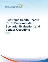 ehr demonstration scenario evaluation and vendor questions