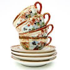 Oct 13, 2009 · cups and saucers, spoons and ladles can all be made from bamboo. Vintage Oriental Japanese China Tea Cups Saucers Set 4 On The Vintage Pantry Store