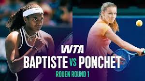 Video : Hailey Baptiste defeats Jessika Ponchet at Rouen 2026 – Round 1