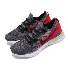 Men's casual shoes running walking athletic sports jogging tennis gym sneakers. Nike Epic React Flyknit 2 Black Hyper Jade Red Men Running Shoes Bq8928 007 Ebay