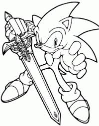 The character is a blue. Sonic Free Printable Coloring Pages For Kids