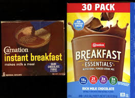 Carnation Breakfast Essentials Nutritional Powder Drink Mix, Chocolate 30  ct.