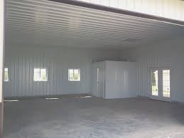 Pole Barn Finished With Metal Liner Kit Outdoor Buildings Barn House Interior Shed With Loft