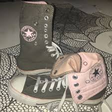 4.5 out of 5 stars 252. Grey And Pink High Top Converse Pasteurinstituteindia Com