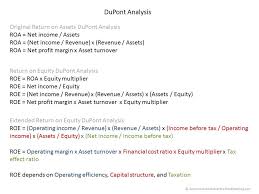Dupont Analysis Double Entry Bookkeeping