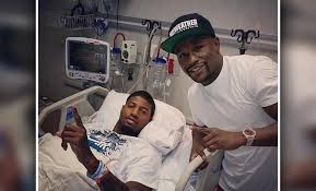 Paul george said the toe injury he has in his right foot has flared up again and that the la clippers are trying to figure out if it will linger for the remainder of the season. Paul George Gets Hospital Visit From Floyd Mayweather Following Horrific Leg Injury