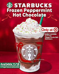 🎁 Starbucks has a new Holiday Drink on the menu, but this one is only  available at Starbucks Cafés AT TARGET! Now you have a whole new reason to  make a Target