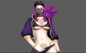 STL file AKALI SEXY STATUE LEAGUE OF LEGENDS GAME FEMALE CHARACTER GIRL 3D  PRINT・3D print design to download・Cults