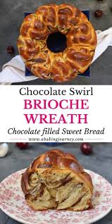 Chocolate Swirl Brioche Wreath In 2020 Bread Recipes Sweet Brunch Recipes Best Homemade Bread Recipe