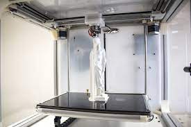 Interior View Of The Axiom Illustrating Its Large Build Volume And Ceramic Glass Build Plate The Axiom Is A 3d Printer With Auto Leveling Easy Feed Filament S