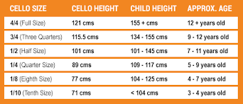 cello sizes chart image normans news