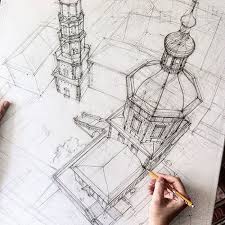 These Freehand Architectural Sketches Show A University Student S Incredible Progress Architecture Sketch Hand Sketch Sketch Book