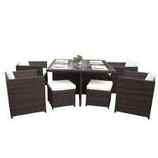 Wells kitchen island and set of 2 sami stools. Rattan Wicker Dining Furniture Set San Jose Mixed Brown Linja Gmbh Co Kg 795 00