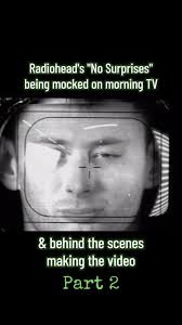 From Grant Gee's 1998 Radiohead documentary, Meeting People Is Easy.  #radiohead #musicvideo #morning #tv #television #bts #makingof #commentary  #1990s #thomyorke