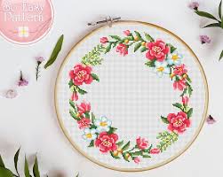 Go cross stitch crazy with our huge selection of free cross stitch patterns! Floral Wreath Cross Stitch Pattern Pdf Flowers Cross Stitch Etsy In 2021 Floral Cross Stitch Cross Stitch Patterns Stitch Patterns