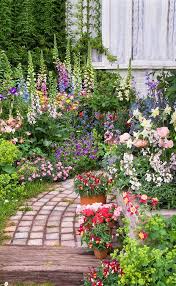 Cottage Garden Full Of Perennial Flowers Plant Flower Stock Photography Gardenphotos Com Cottage Garden Front Yard Garden Cottage Garden Design