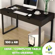 Maybe you would like to learn more about one of these? Homu Minimalist Victoria 100x48 Home Office Desk Computer Table With 2 Drawers Lazada Ph