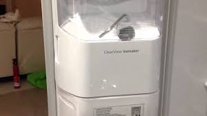 My kenmore ice maker has stopped working although the water is still dispensing from the front. Clearview Ice Maker Youtube