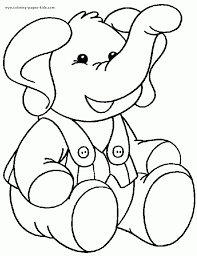 There are plenty of free printable animal coloring pages that will maintain the child active and learning at the exact same time. Printable Elephant Coloring Pages For Kids Drawing With Crayons