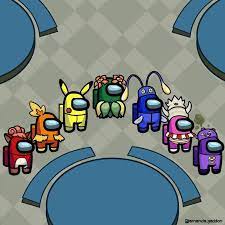 Among us with 10 pokemon animation. Made Among Us Skins For Some Of My Favourite Pokemon Pokemon Pokemon Pokemon Challenge Craft Memes
