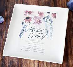 Personalized Plate With Wedding Invitation Wedding Gift Wedding Memento Personalised Wedding Invitations Wedding Invitations Marriage Gifts