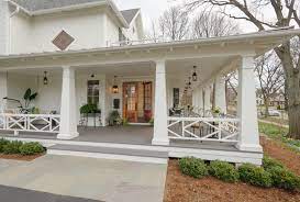 Make certain you head over to have a look at the complete farmhouse front porch reveal! Farmhouse Front Porch Landhausstil Veranda Chicago Von Dave Knecht Homes Llc Houzz